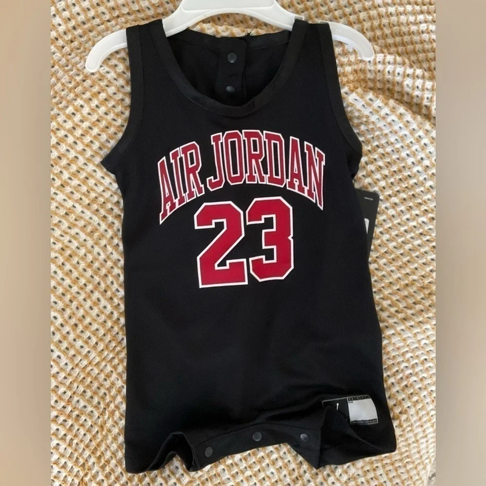 Jordan Baby Boys Mesh Jersey Romper